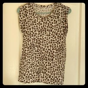 Leopard print top